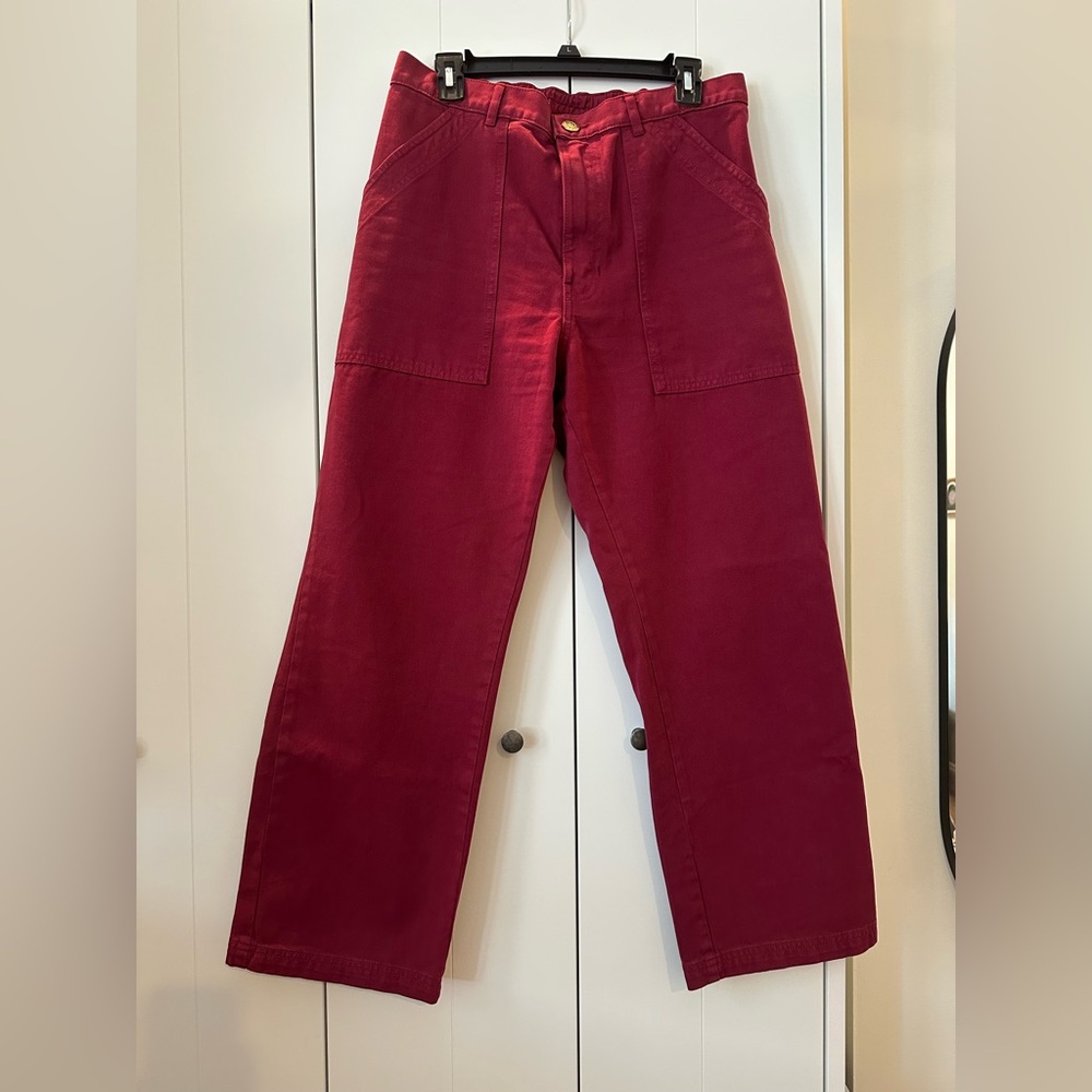 Big Bud Press Work Pants in Cranberry Red